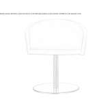 Upholstered swivel chair Cachora