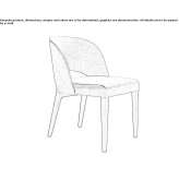 Chair upholstered with fabric Puurs