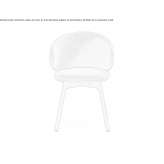 Fabric chair with solid wood legs Chiva