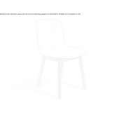 Polypropylene chair and beech legs Tarkio