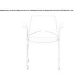 Folding chair with armrests Beggs