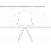 A trestle chair Chameza