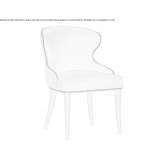 Chair upholstered in fabric with armrests Moho