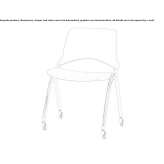 Folding chair on wheels Beggs