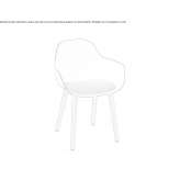 Polypropylene chair with armrests Tatui