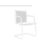 Cantilever chair with armrests Crandall