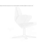 Upholstered chair on a 4-star base with armrests Monaca