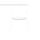 Polypropylene chair with armrests and integrated cushion Ulstrup