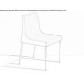 Leather reception chair Cappone