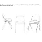 Foldable, stackable chair Beggs