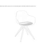 Swivel chair made of polypropylene Tatui