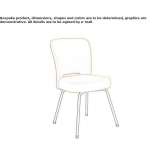 Chair upholstered with fabric Lurano
