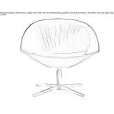 Swivel chair with armrests on a 4-spoke base Vratimov