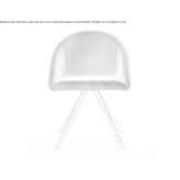 Fabric chair on trestles with armrests Jesewitz