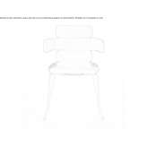Garden chair made of polyurethane with a sled base Lannion