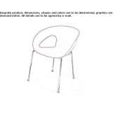 Chair with open backrest and armrests Otelec