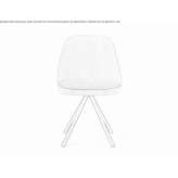 Oak trestle chair with integrated cushion Luingne