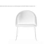 Fabric chair based on a sleigh with armrests Jesewitz