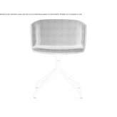 Swivel chair upholstered in fabric Korgun