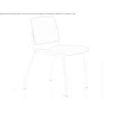 Upholstered and stackable chair Sywell