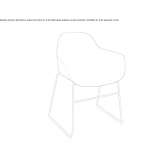 Polypropylene chair based on a sled Tatui