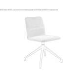 Upholstered trestle chair with armrests Yavoriv