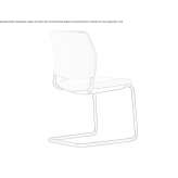 Stackable cantilever chair Rechka