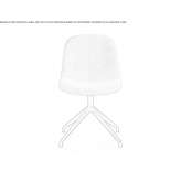 Fabric swivel chair Duezce