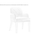Chair upholstered in fabric with armrests Terrassa