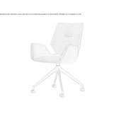 Swivel fabric chair on trestles with armrests Rector