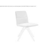 Upholstered fabric trestle chair Yavoriv