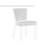 Solid wood and fabric chair Errezil