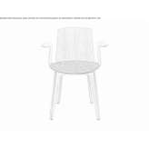 Wooden chair with armrests Kovrov