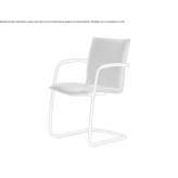 Fabric chair on supports with armrests Moolap