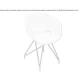 Upholstered chair made of polypropylene Olivola