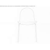 Upholstered and stackable chair Rossland