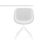 Swivel, upholstered trestle chair Doganbey