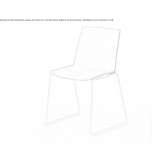 Technopolymer chair with a sled-shaped base Herdecke