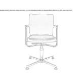 Swivel chair with height adjustment Bavleny