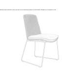 Upholstered chair based on a sled Rakek