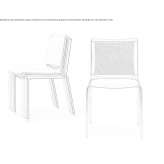 A chair with 4 legs Pauna