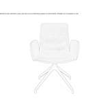 Swivel chair on trestles with armrests Wagna