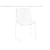 Upholstered chair based on a sled Vihanti
