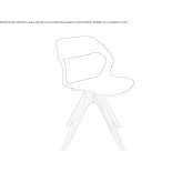 Swivel chair made of polypropylene Orista