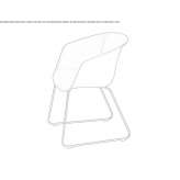 Polypropylene chair based on a sled Wiednitz