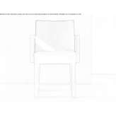 Upholstered chair with armrests Gweedore