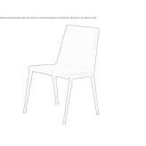 Garden chair upholstered in leather and steel Guacheta