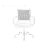Swivel chair with a five-star base Bretana