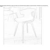 Chair with armrests Andenne