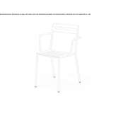 Plate chair with stackable armrests Sezemice